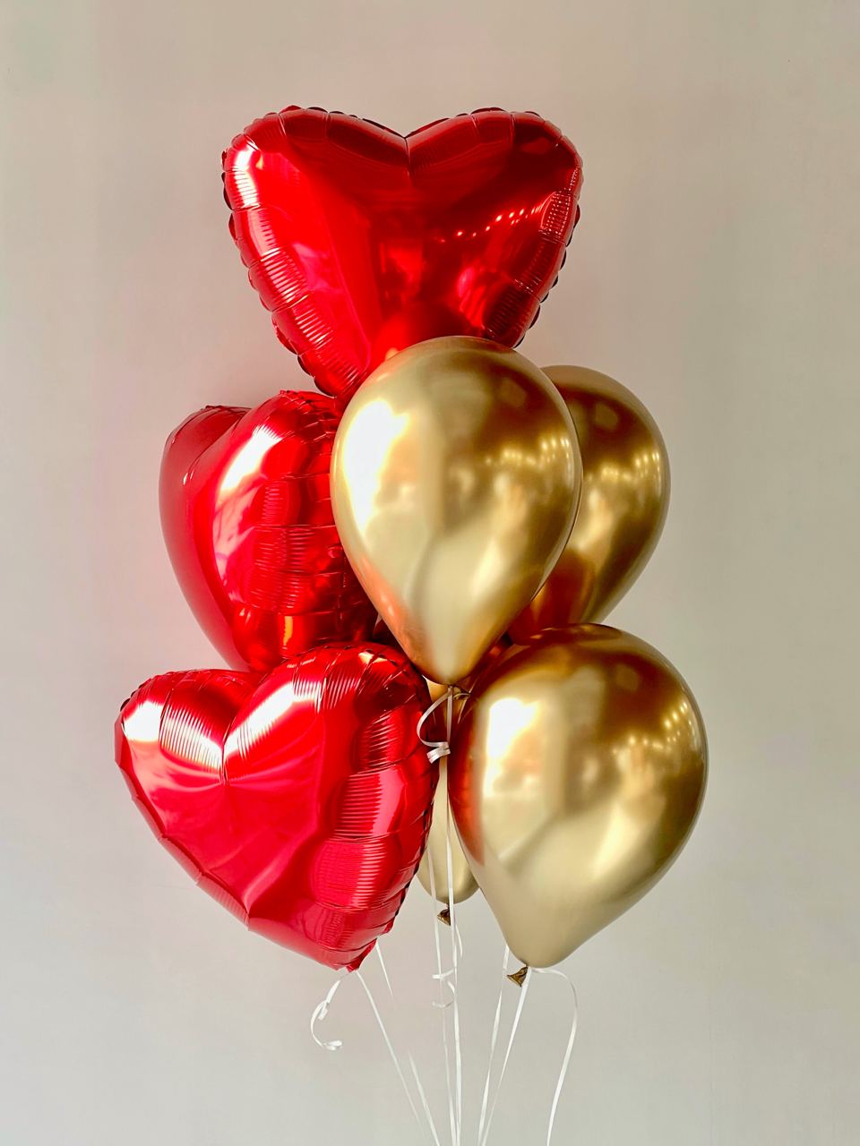 Сет "Gold Love" фонтан из фольгированных шаров