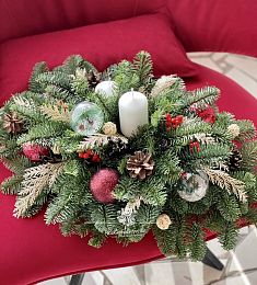 Настольный букет из натурального нобилиса