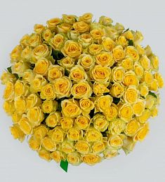 Букет 101 желтой розы