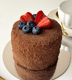 ПП Бенто-торт S с клубникой и черникой 350гр