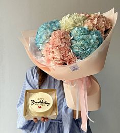 Сет "Бенто и 5 гортензий"